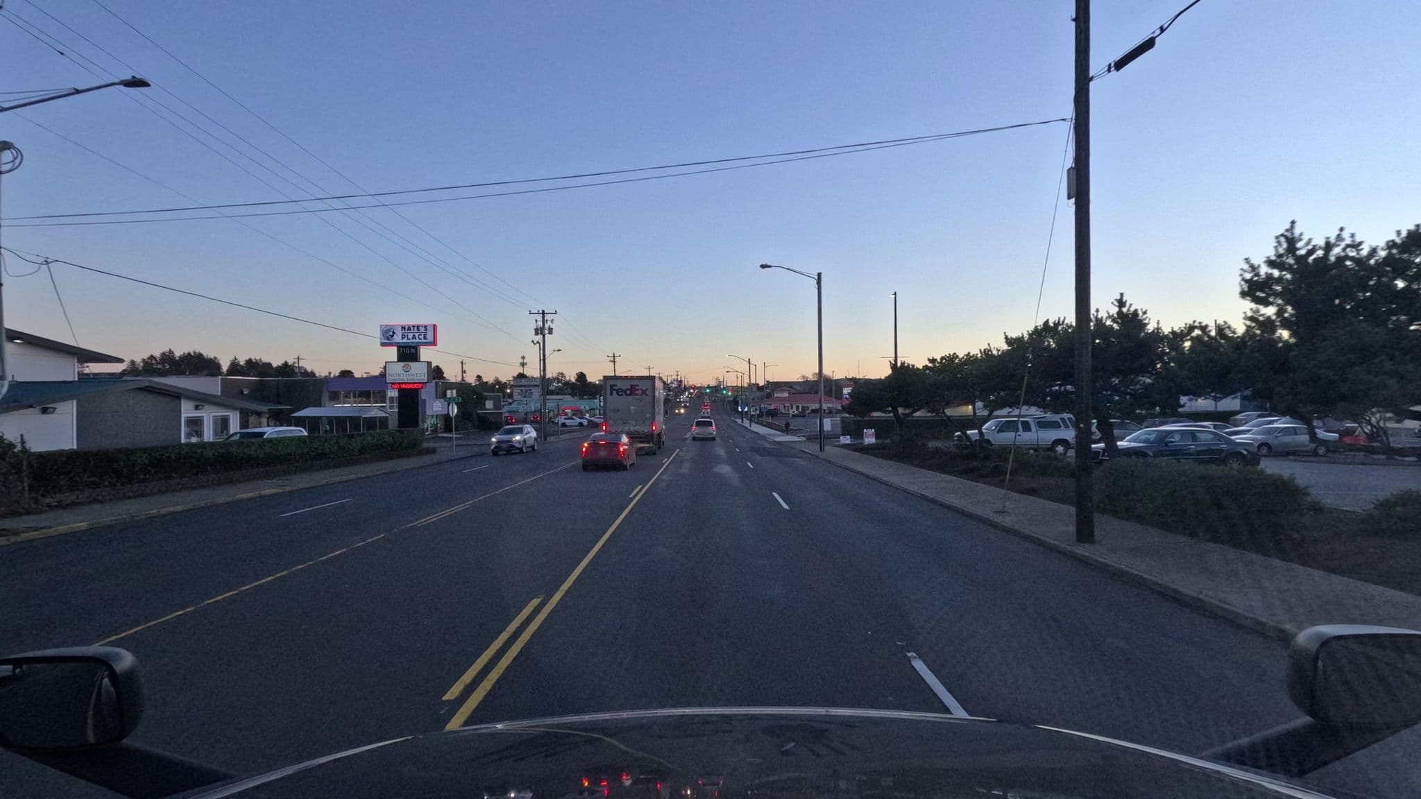 Street view near America Inn & Suites, Agate Beach — © bct (CC BY-SA · Mapillary)