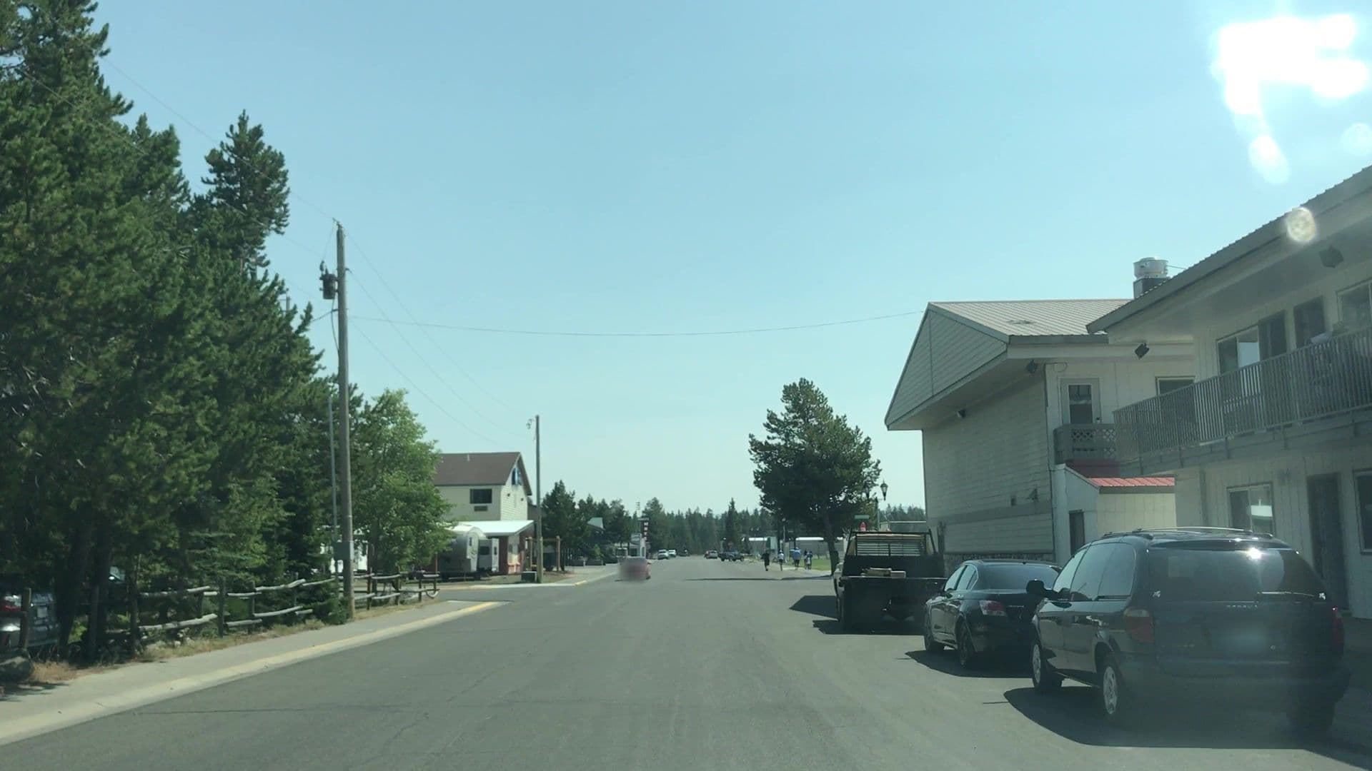 Street view near Two Feathers Cabin Lodging, West Yellowstone — © lvl5 (CC BY-SA · Mapillary)