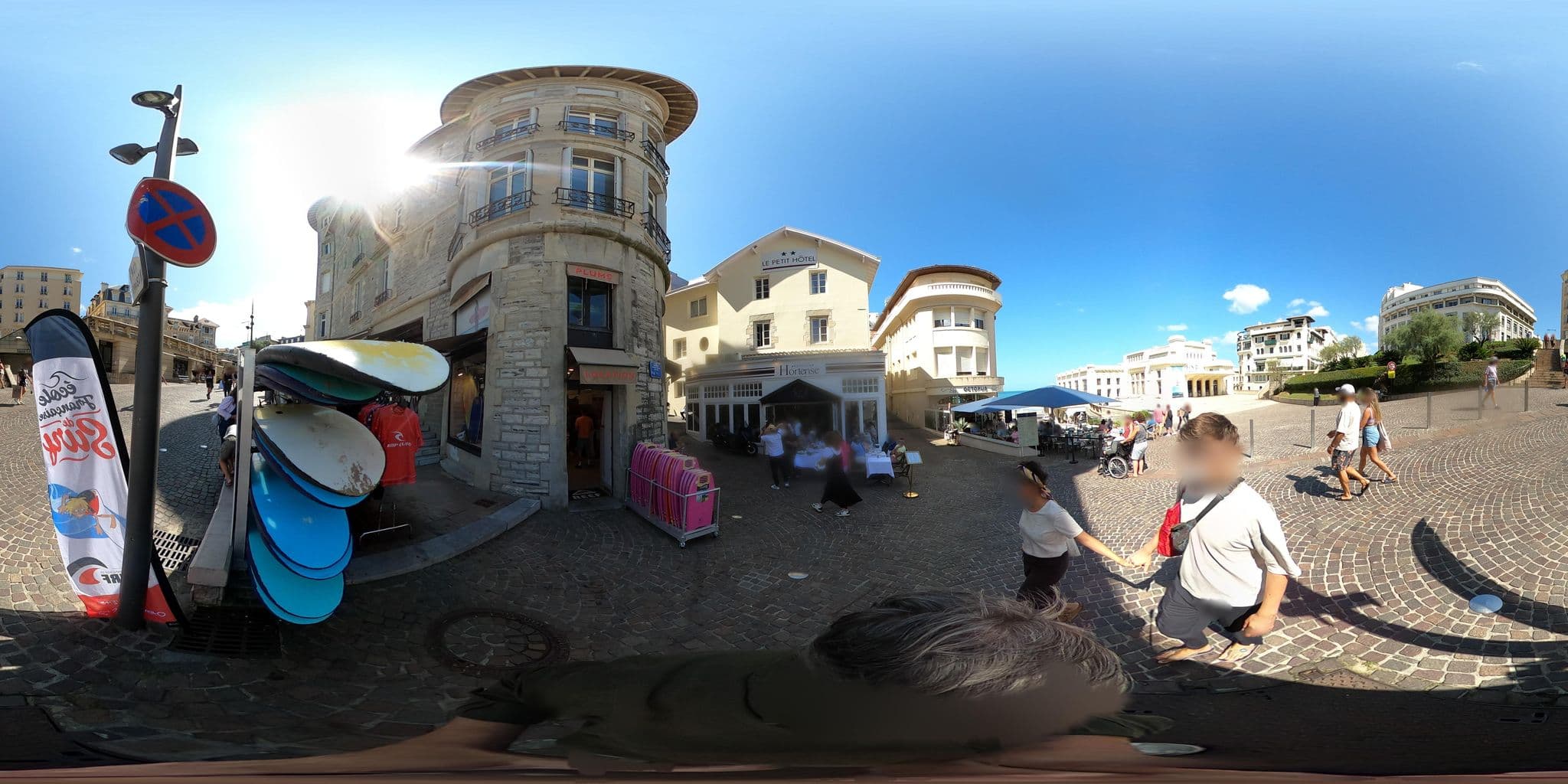 Street view near Petit Hotel, Biarritz — © sanjorgepinho (CC BY-SA · Mapillary)