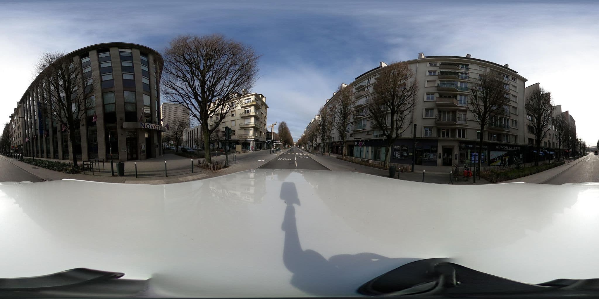 Street view near Novotel Spa Rennes Centre Gare, Rennes — © Caramel (CC BY-SA · Mapillary)