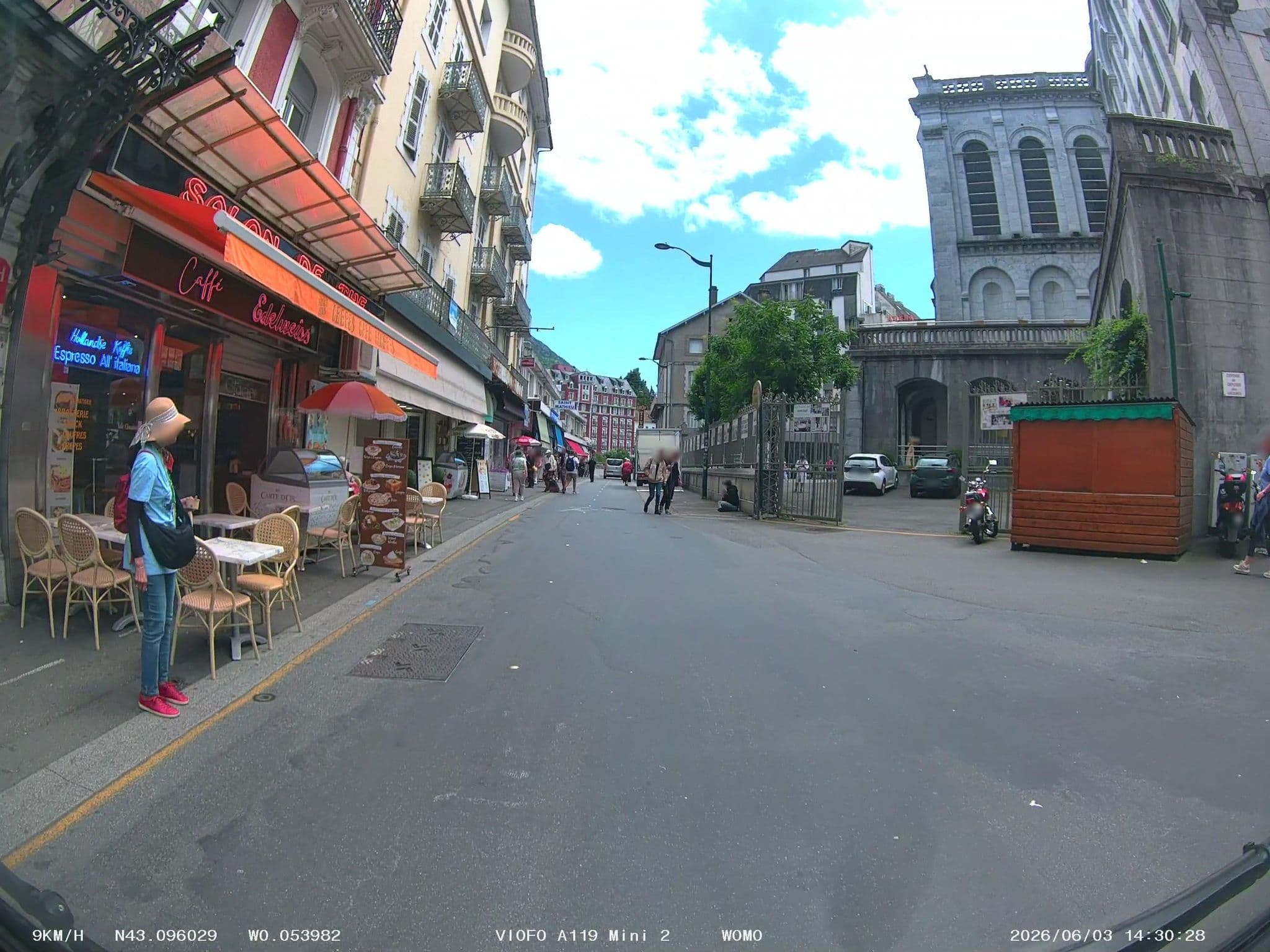 Street view near Grand Hôtel Gallia & Londres, Lourdes — © soulcover (CC BY-SA · Mapillary)