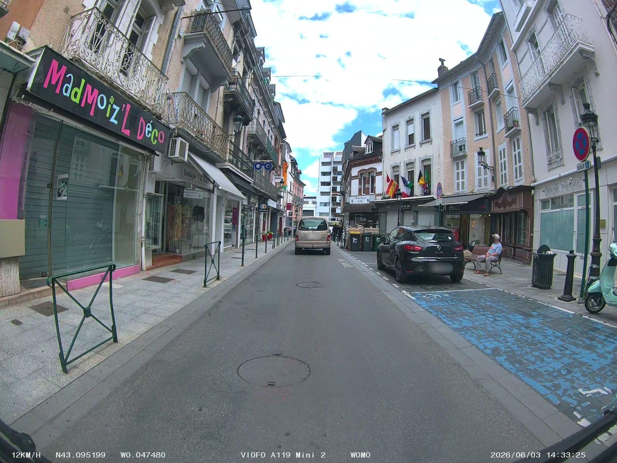 Street view near Hôtel Sainte Monique, Lourdes — © soulcover (CC BY-SA · Mapillary)