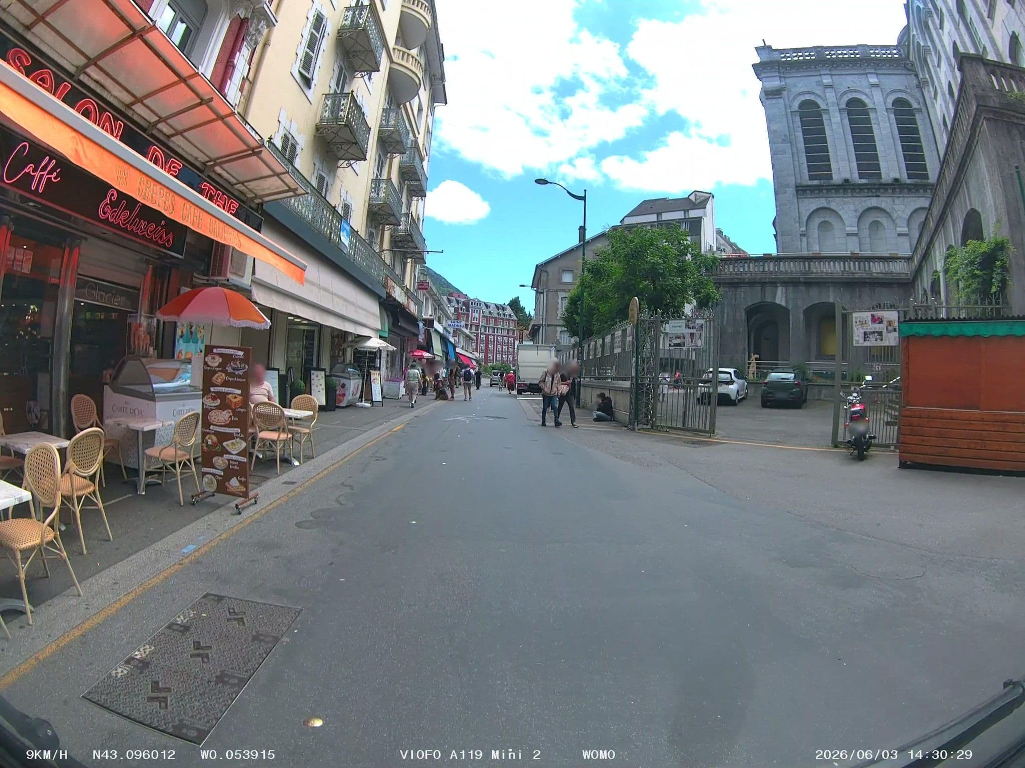 Street view near Hotel Chistian Cluny, Lourdes — © soulcover (CC BY-SA · Mapillary)