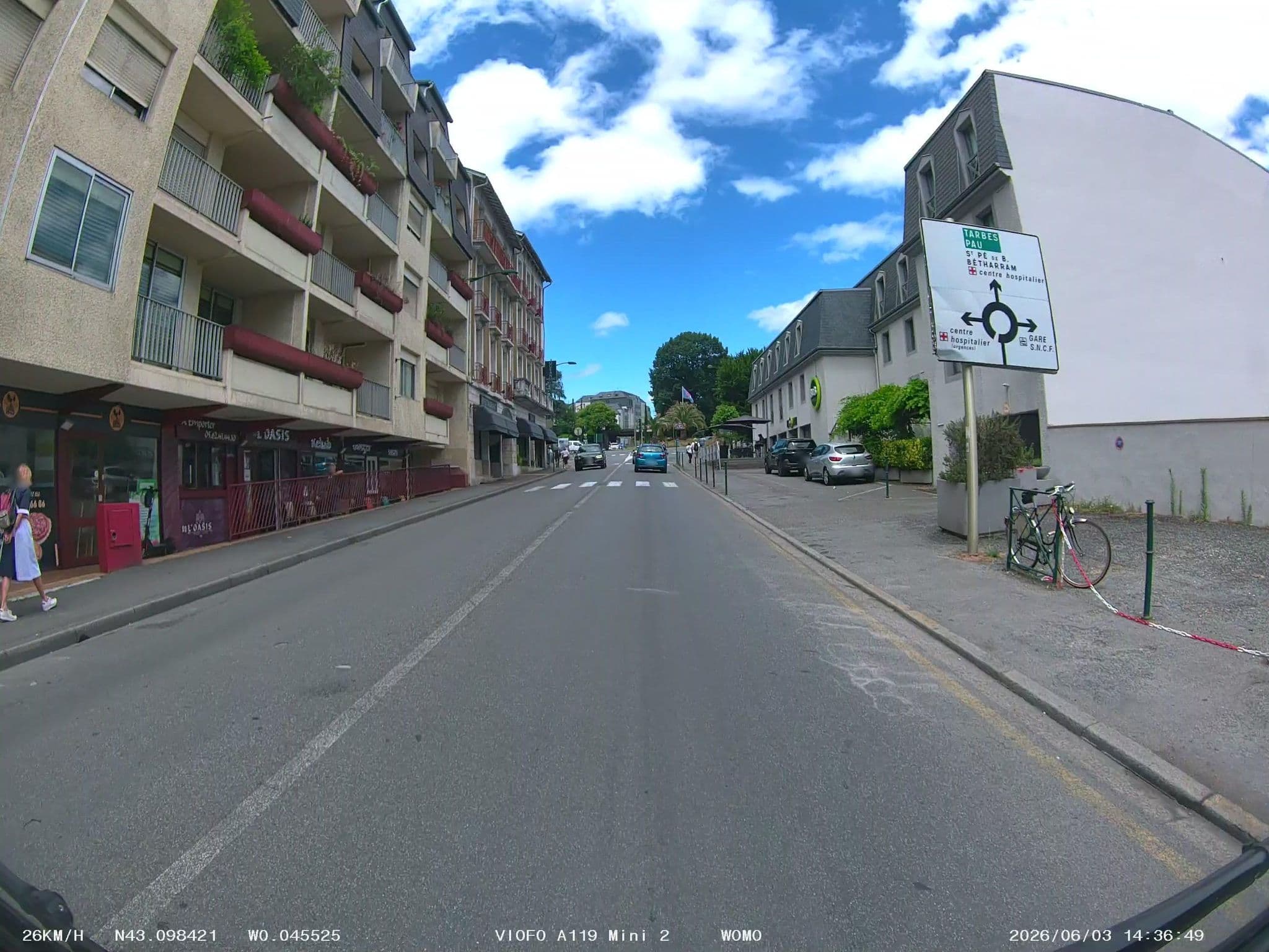 Street view near ibis Lourdes Centre Gare, Lourdes — © soulcover (CC BY-SA · Mapillary)