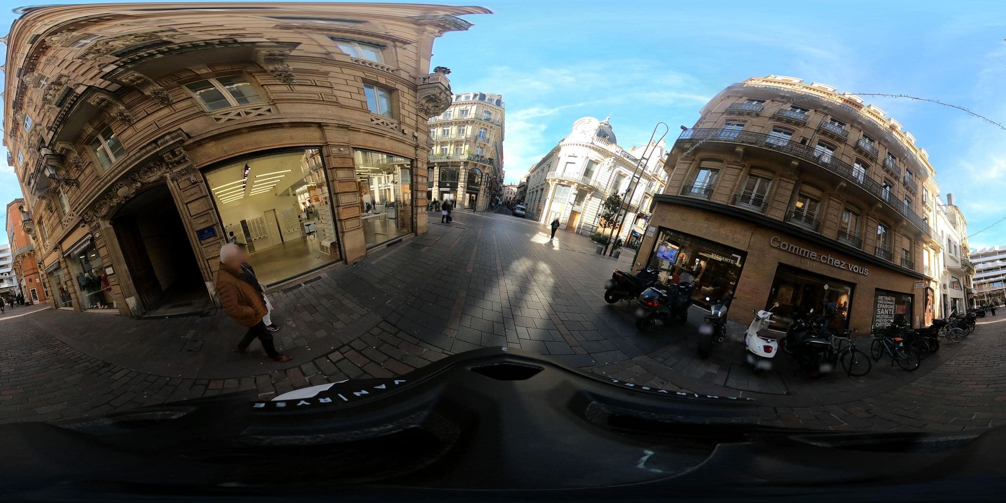 Street view near Hôtel Junior, Toulouse — © alixun (CC BY-SA · Mapillary)