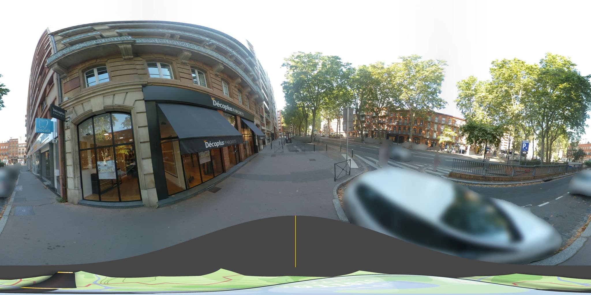 Street view near le clos d'aubuisson, Toulouse — © tyndare (CC BY-SA · Mapillary)