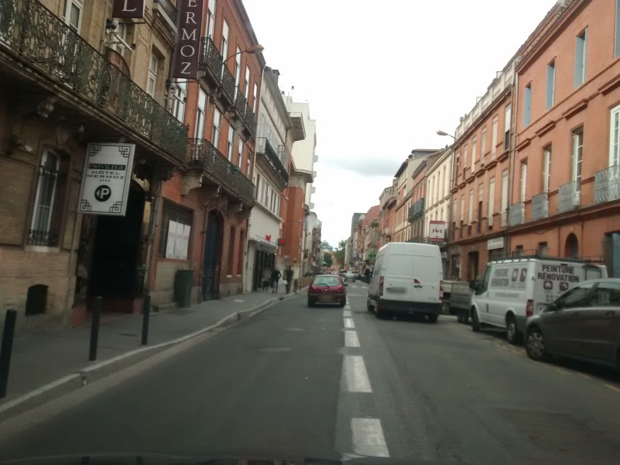 Street view near Privilege Hotel Mermoz, Toulouse — © egofer (CC BY-SA · Mapillary)