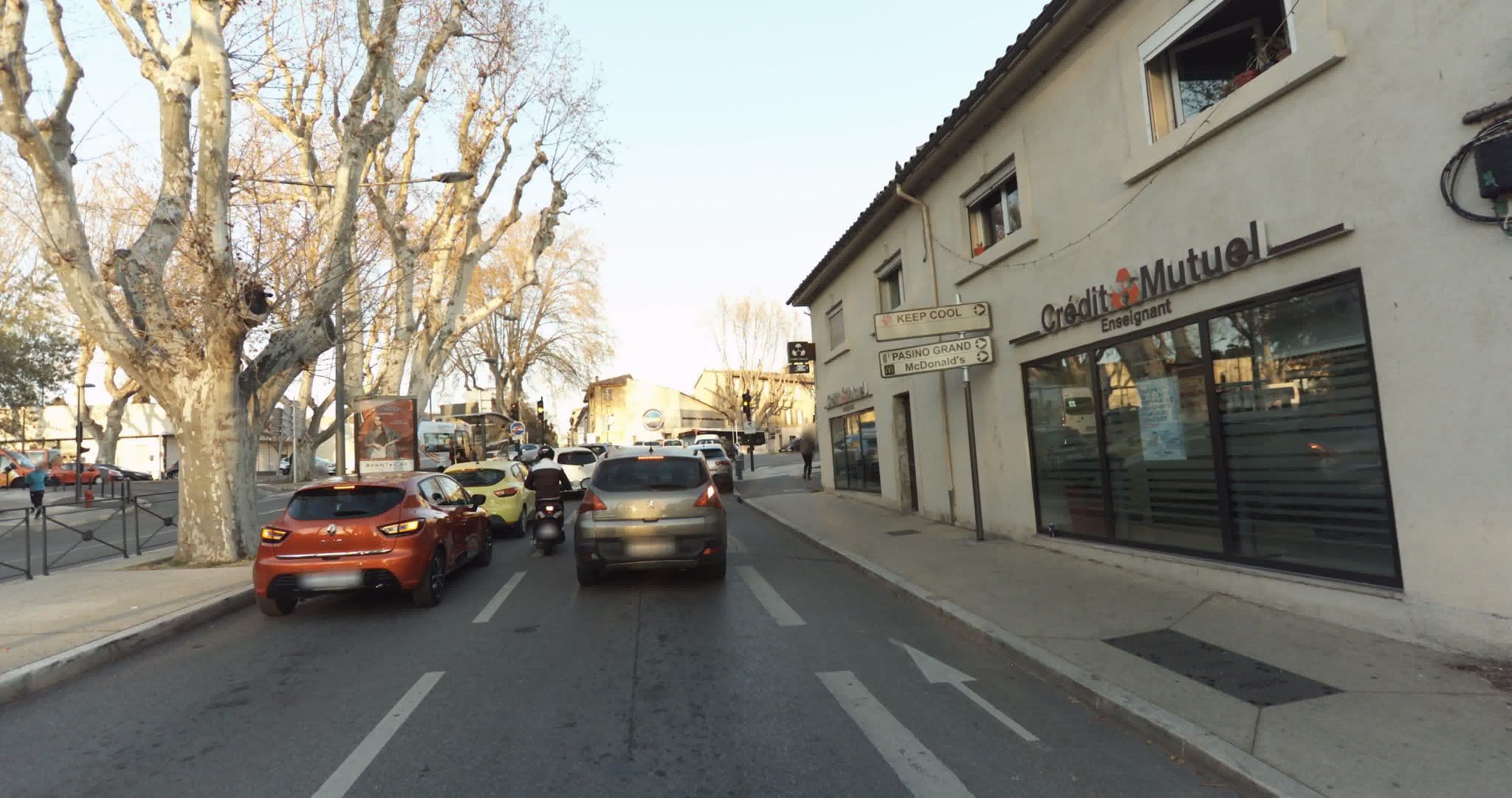 Street view near Les Charmilles, Aix-en-Provence — © sogefi (CC BY-SA · Mapillary)