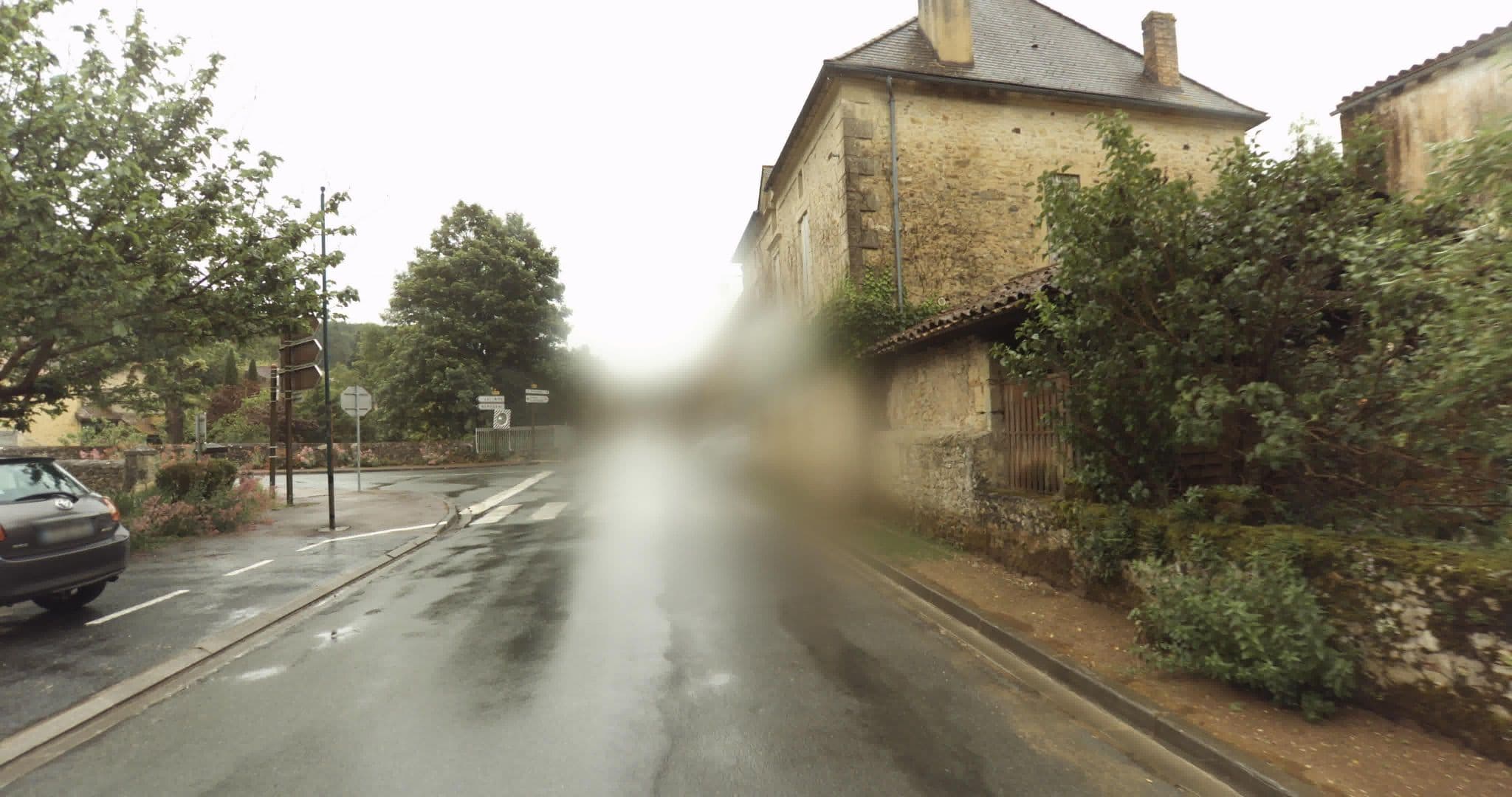 Street view near Chambre d'hôtes Ancienne Gendarmerie, Le Buisson-de-Cadouin — © sogefi (CC BY-SA · Mapillary)