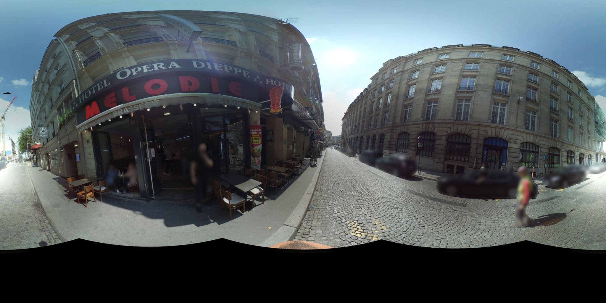 Street view near Hôtel Dieppe, Paris 08 Élysée — © stephanep (CC BY-SA · Mapillary)