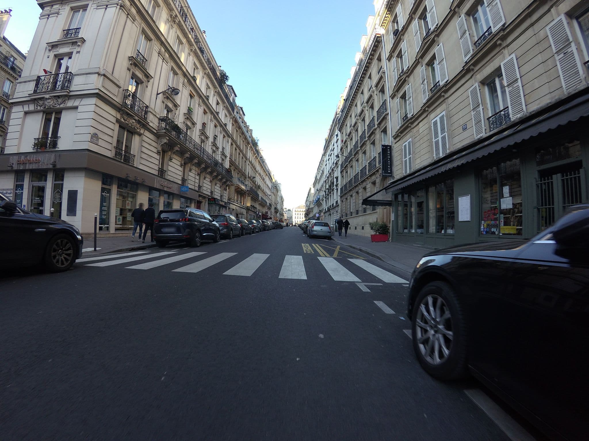Street view near Hôtel America Opera, Paris 17 Batignolles-Monceau — © laurentlouf (CC BY-SA · Mapillary)