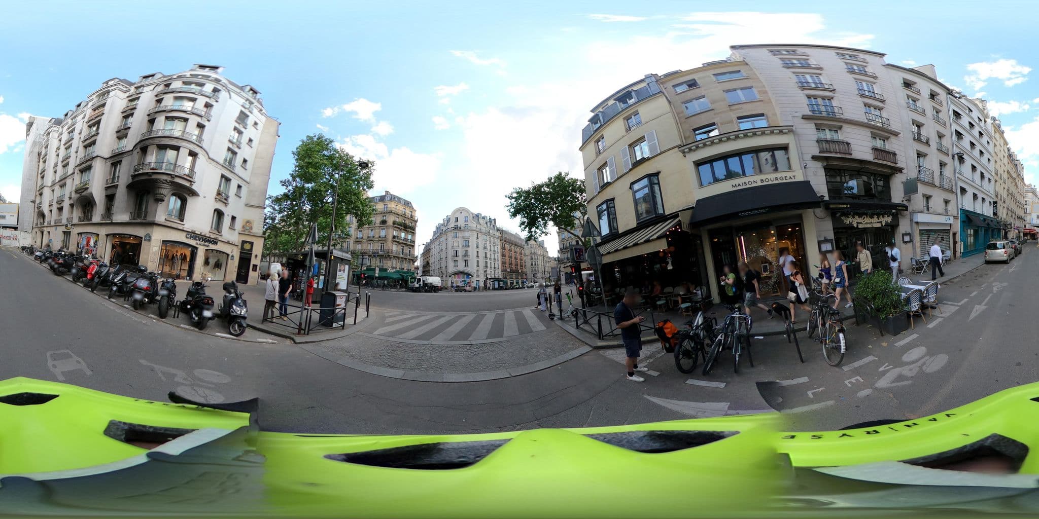 Street view near La Maison Saint Germain, Paris 06 Luxembourg — © Stefdegreef (CC BY-SA · Mapillary)