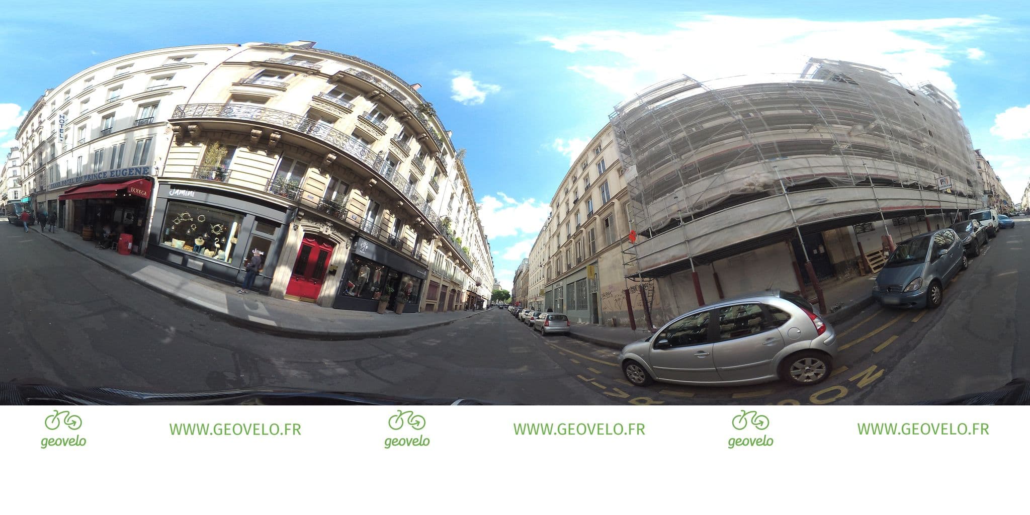 Street view near Grand Hotel du Prince Eugene - Prince Paris Hotels, Porte Saint-Martin — © simon_geovelo (CC BY-SA · Mapillary)