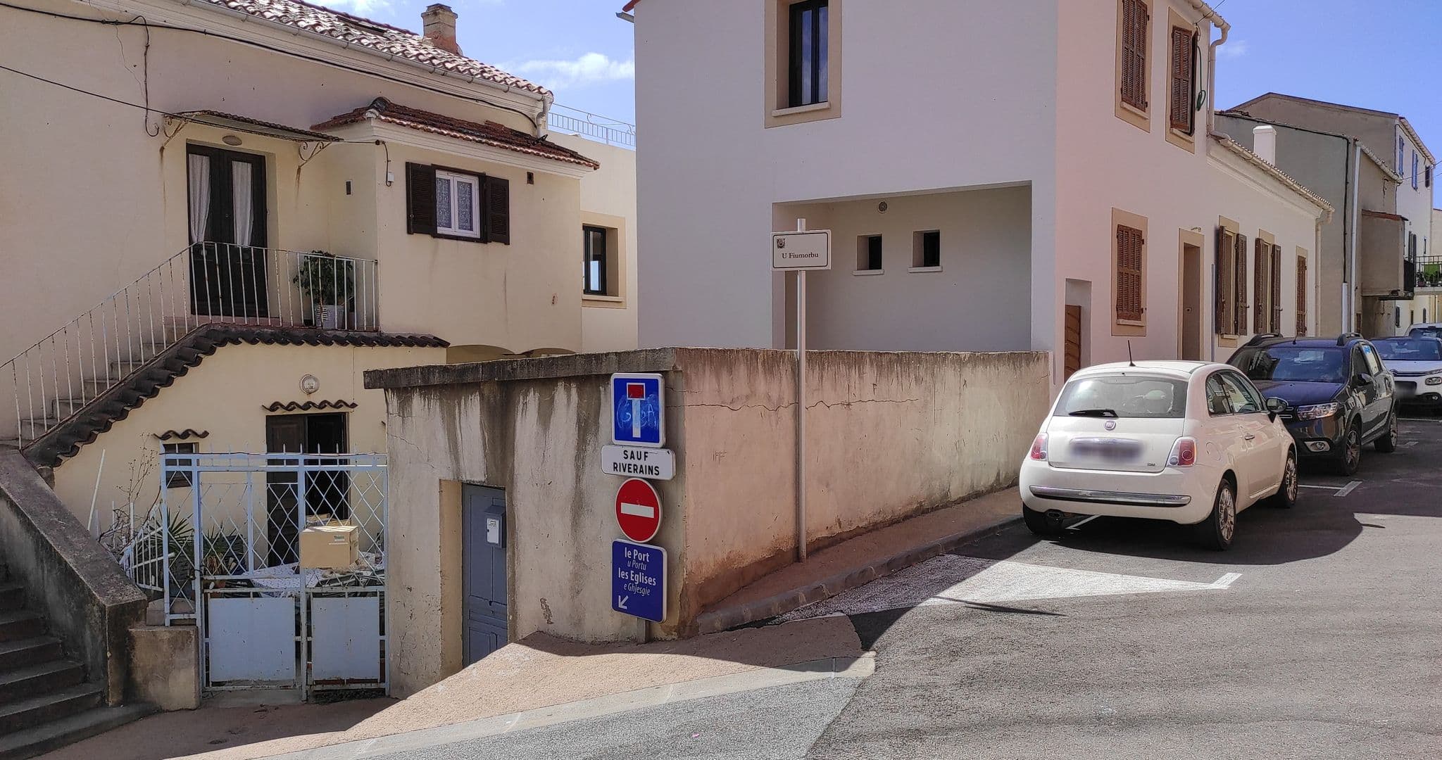 Street view near Hôtel Spelunca, Cargèse — © yod4z (CC BY-SA · Mapillary)