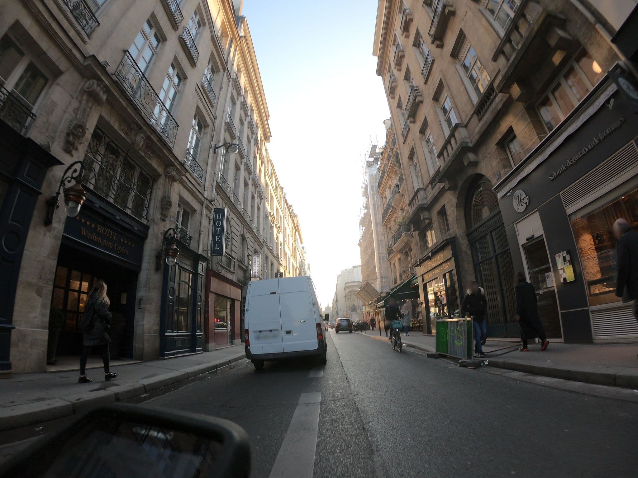 Street view near Hôtel Washington Opéra, Paris 02 Bourse — © htonchia (CC BY-SA · Mapillary)