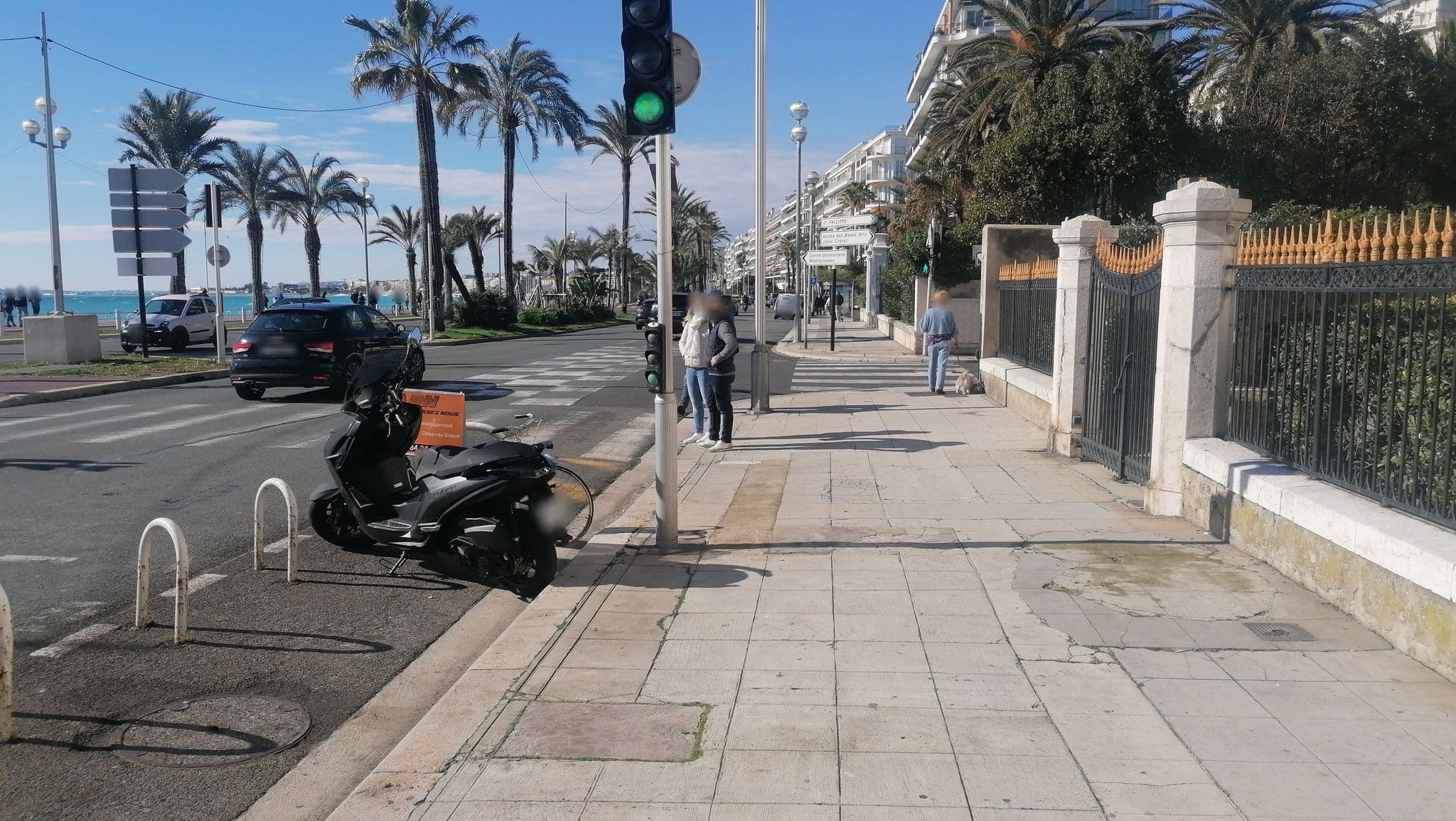 Street view near Hôtel Elysée Palace, Rue de France — © bayebass513 (CC BY-SA · Mapillary)