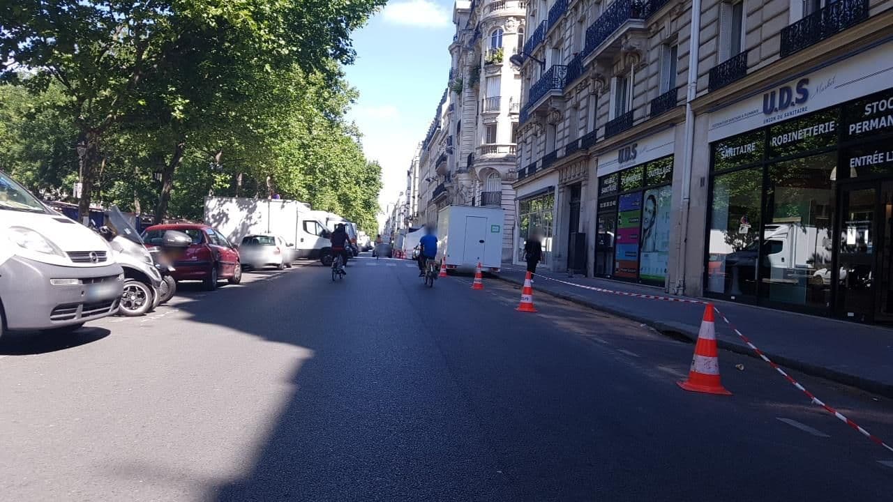 Street view near Saint Martin Bastille, Folie Méricourt — © changchun1 (CC BY-SA · Mapillary)