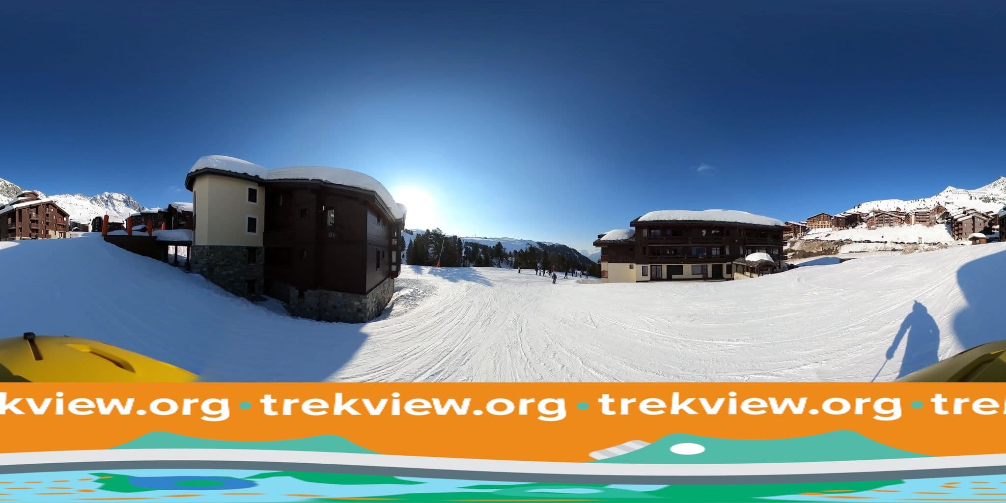 Street view near Pierre & Vacances Les Constellations, Belle-Plagne — © trekviewed (CC BY-SA · Mapillary)