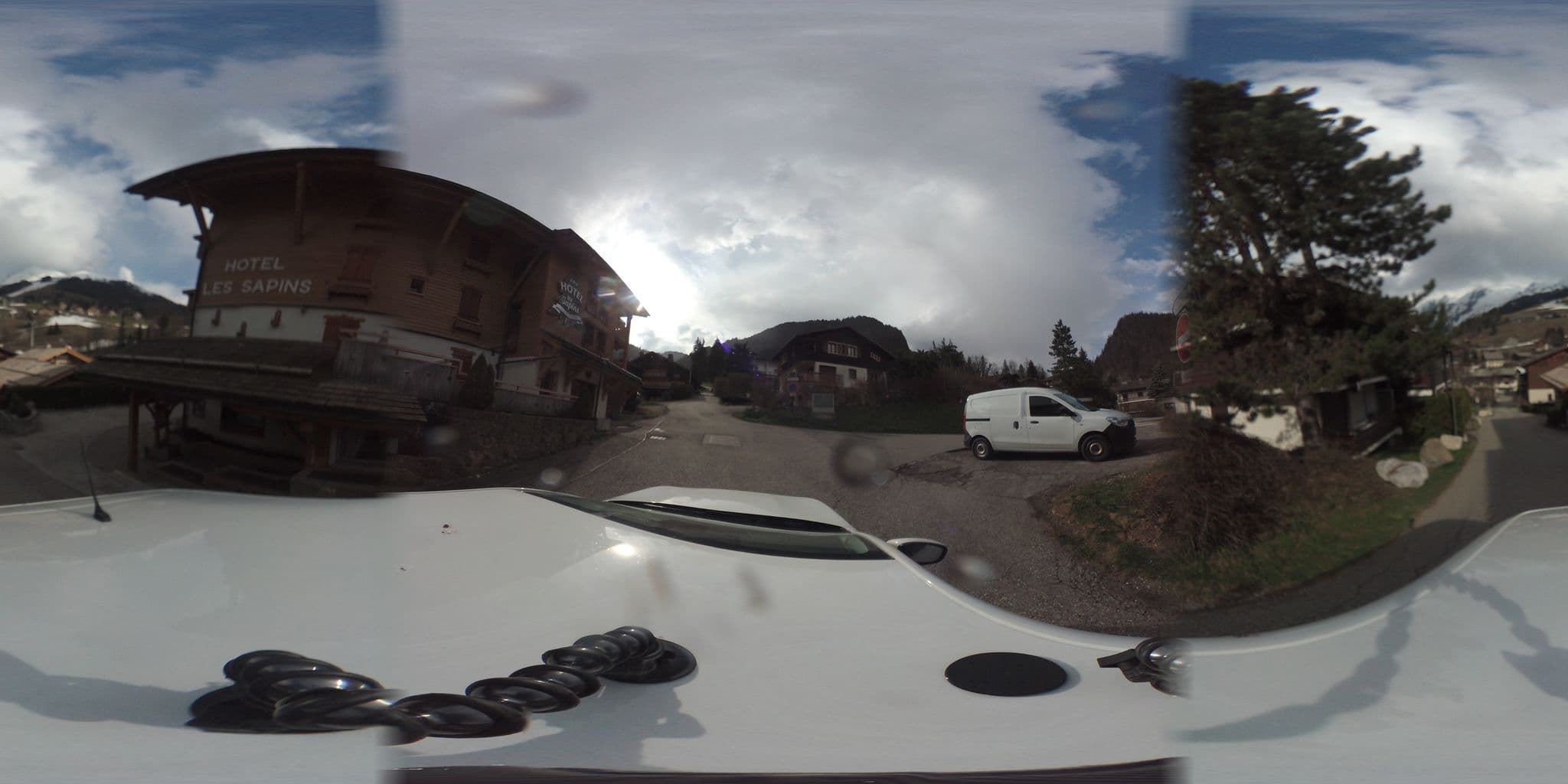 Street view near Hotel Les Sapins, La Clusaz — © arteragence (CC BY-SA · Mapillary)