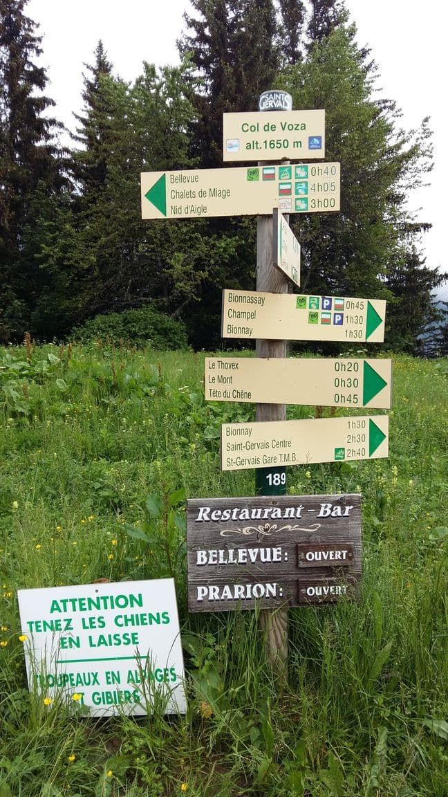 Street view near Col de Voza, Saint-Gervais-les-Bains — © overflorian (CC BY-SA · Mapillary)