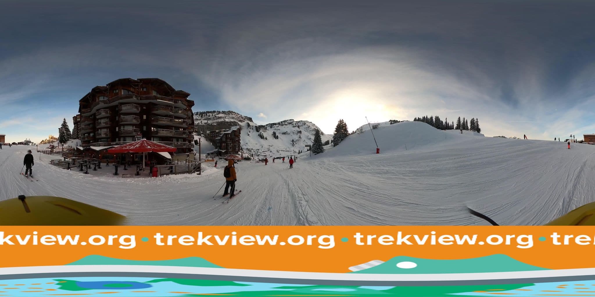 Street view near Pierre & Vacances Residence Sepia Hotel Avoriaz, Morzine — © trekviewed (CC BY-SA · Mapillary)