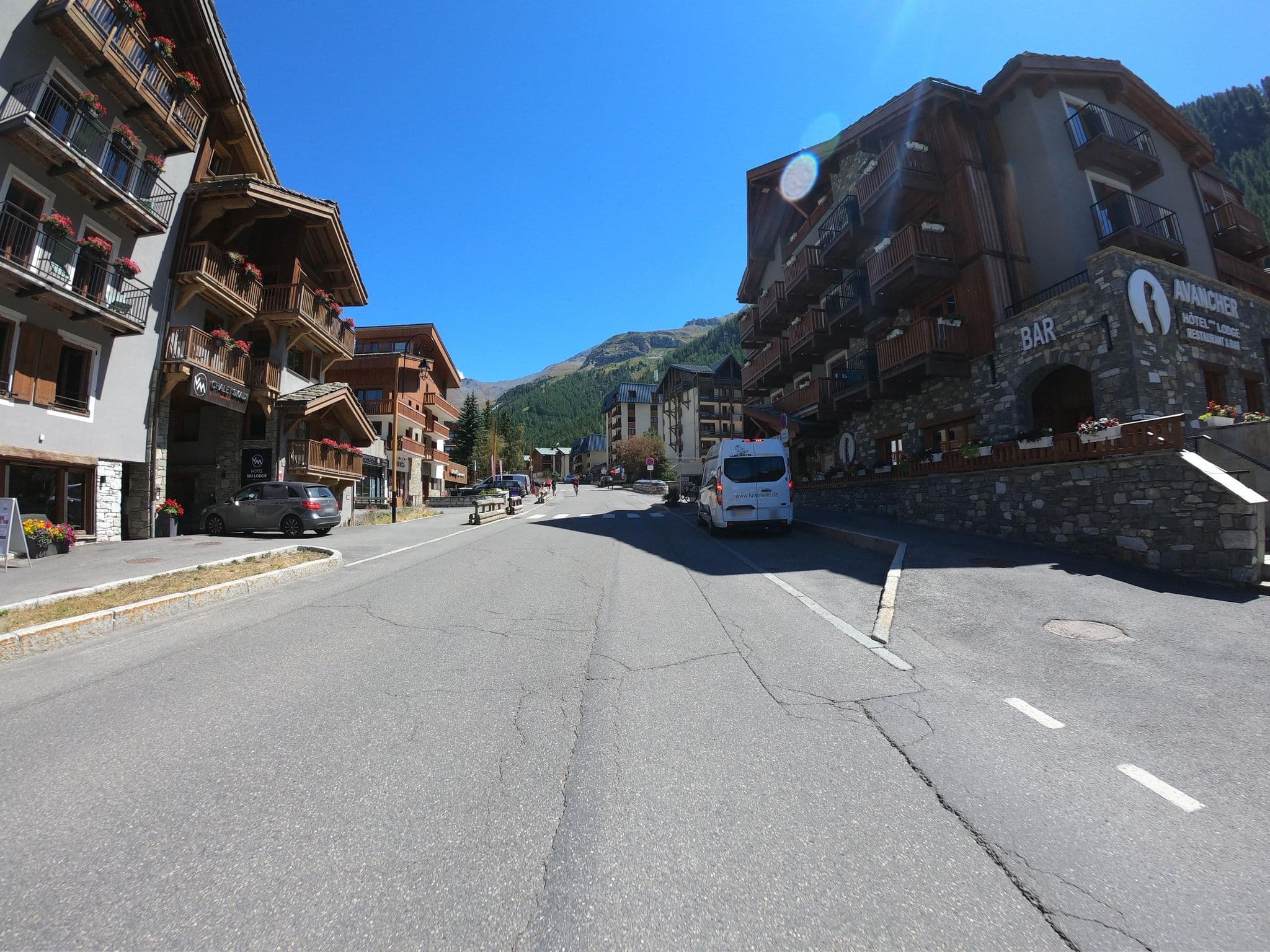 Street view near Coca Cola Zero Chalet, Val-d'Isère — © joostjakob (CC BY-SA · Mapillary)