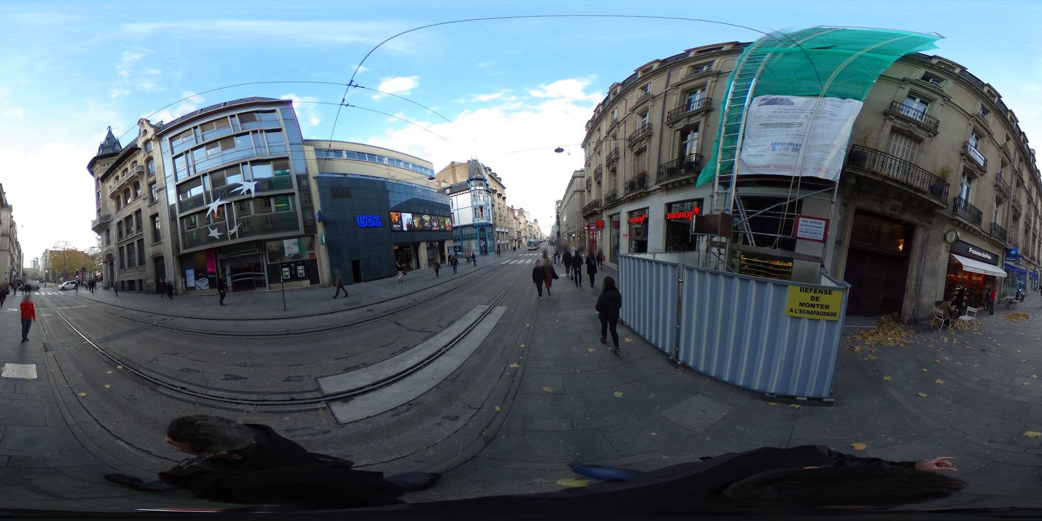 Street view near Hôtel Meublé Clodion, Nancy — © zimmy (CC BY-SA · Mapillary)