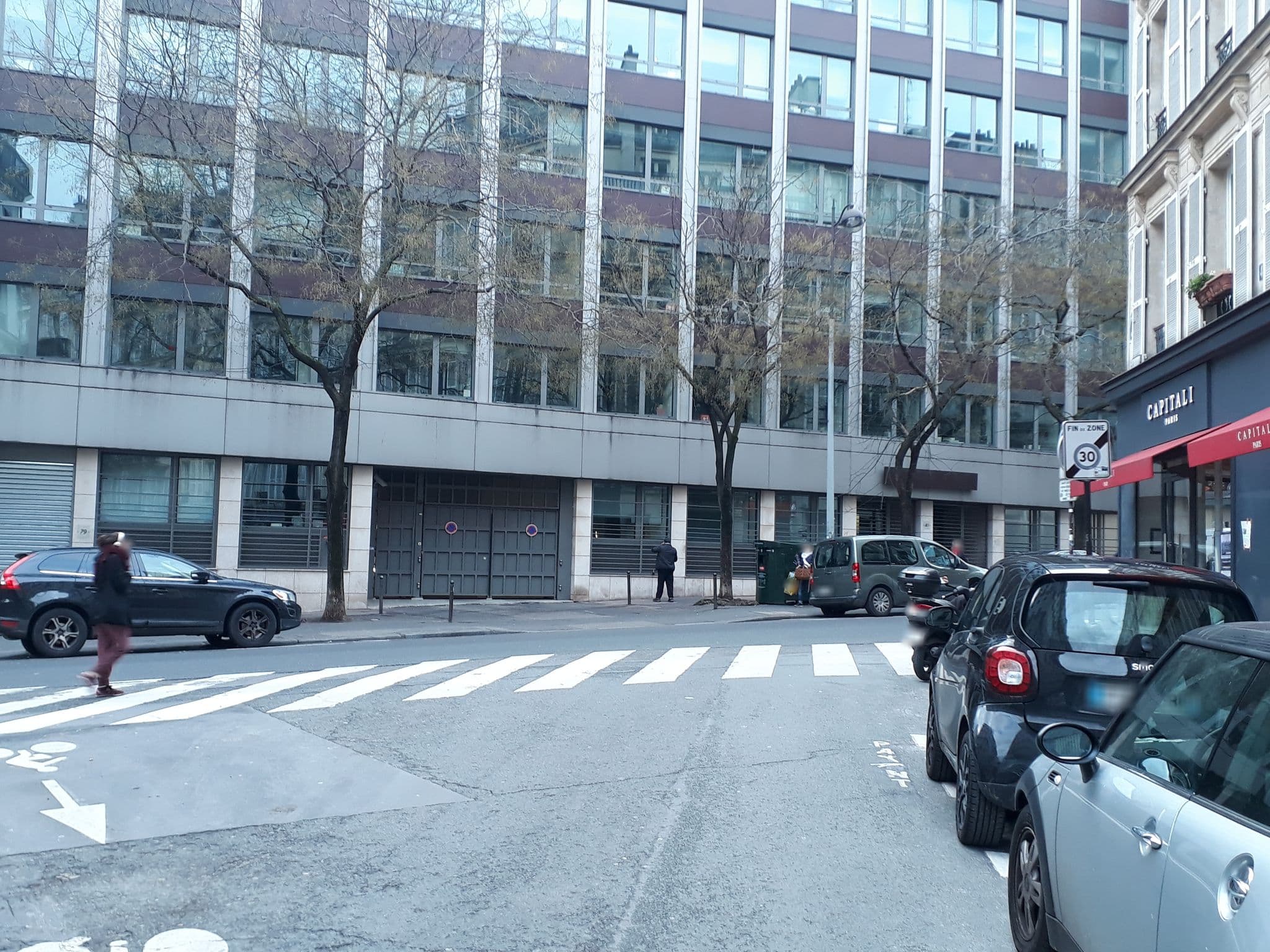 Street view near Hôtel Pilime, Paris 17 Batignolles-Monceau — © laurentlouf (CC BY-SA · Mapillary)