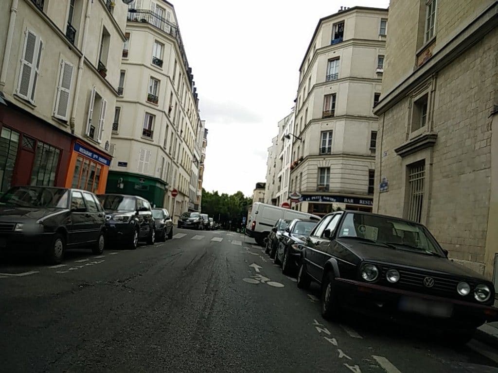 Street view near The Loft, Paris 19 Buttes-Chaumont — © ccossio (CC BY-SA · Mapillary)