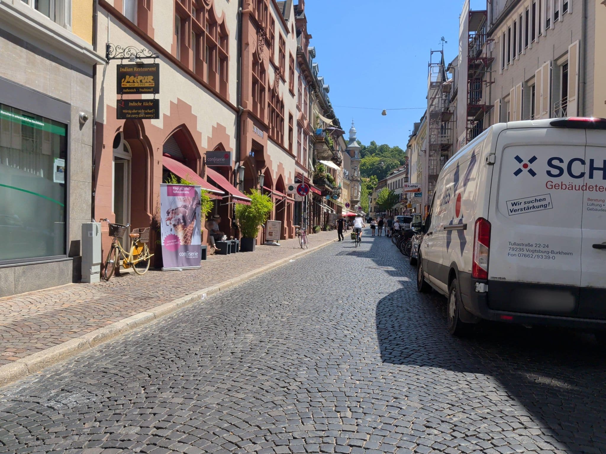 Street view near Altstadtsuite City Center, Freiburg — © karthoo (CC BY-SA · Mapillary)
