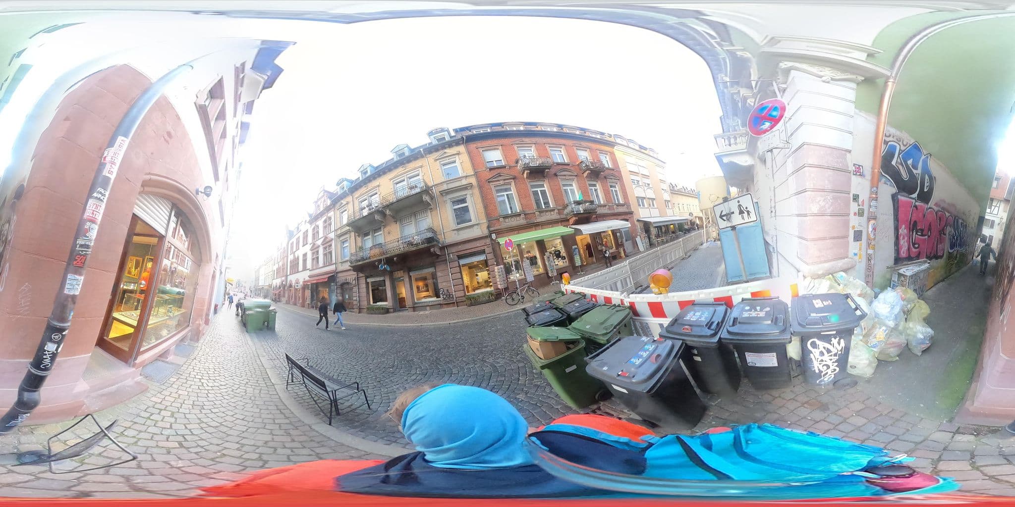 Street view near Markgräfler Hof, Freiburg — © RicardaH (CC BY-SA · Mapillary)
