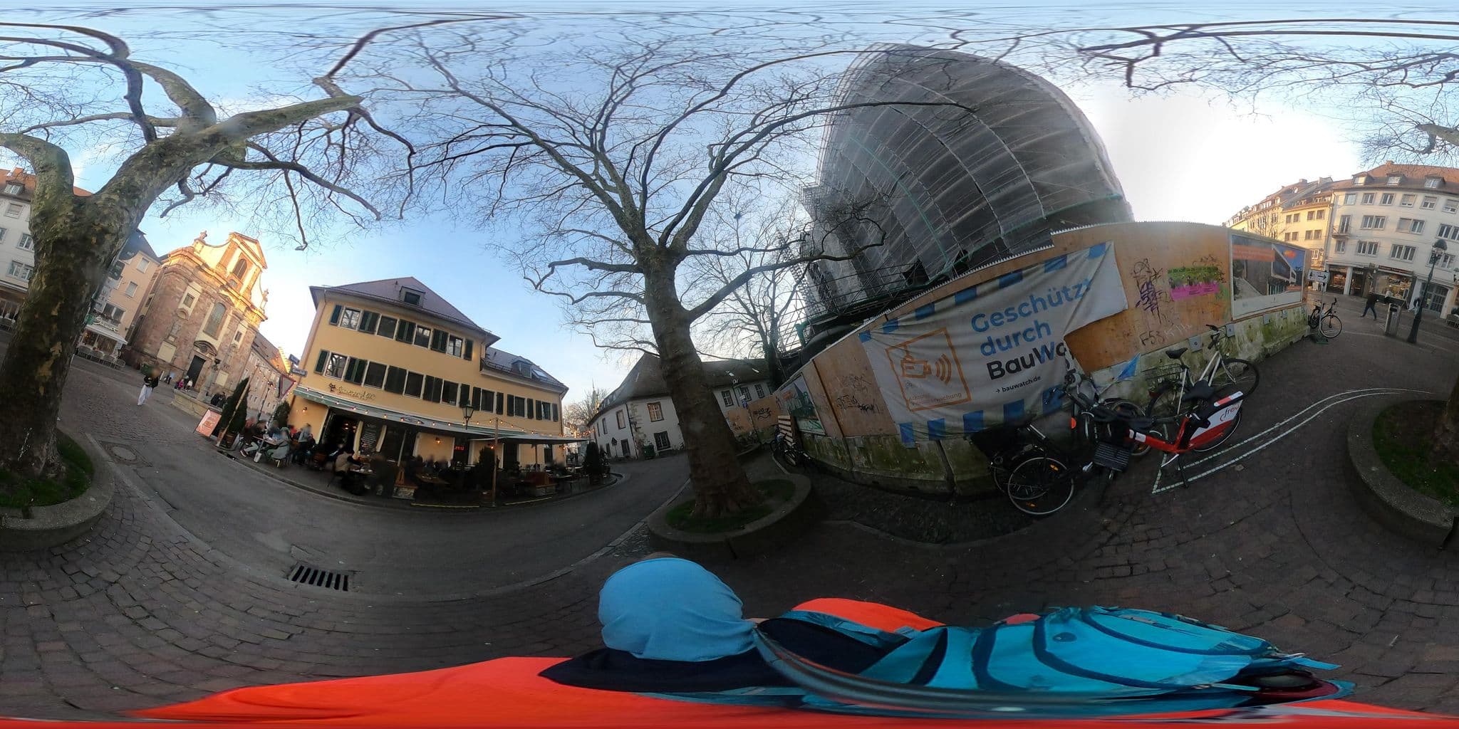 Street view near Cosy Grey Apartments, Freiburg — © RicardaH (CC BY-SA · Mapillary)