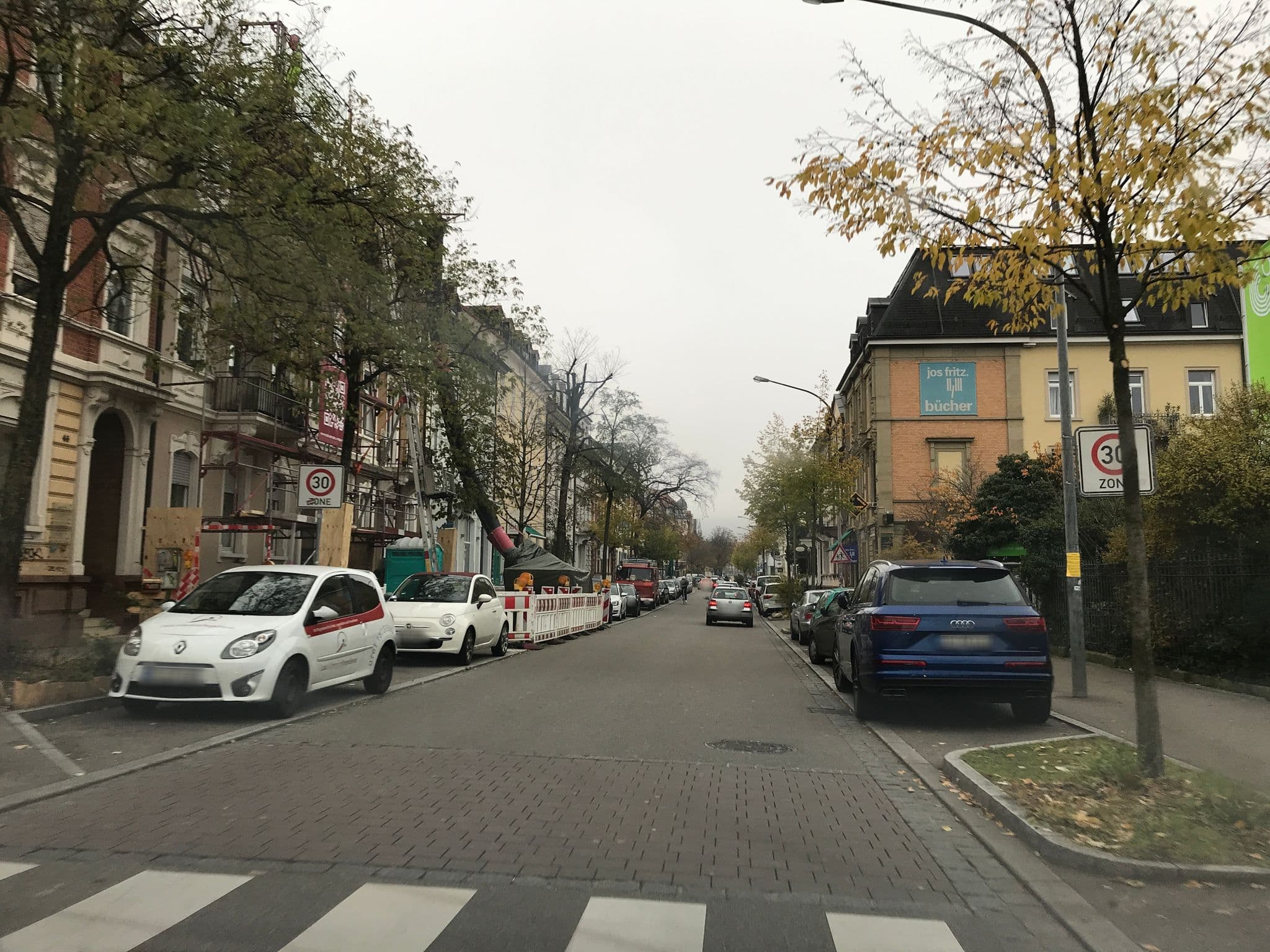 Street view near Ferienwohnung am Konzerthaus, Freiburg — © tbkrtz (CC BY-SA · Mapillary)