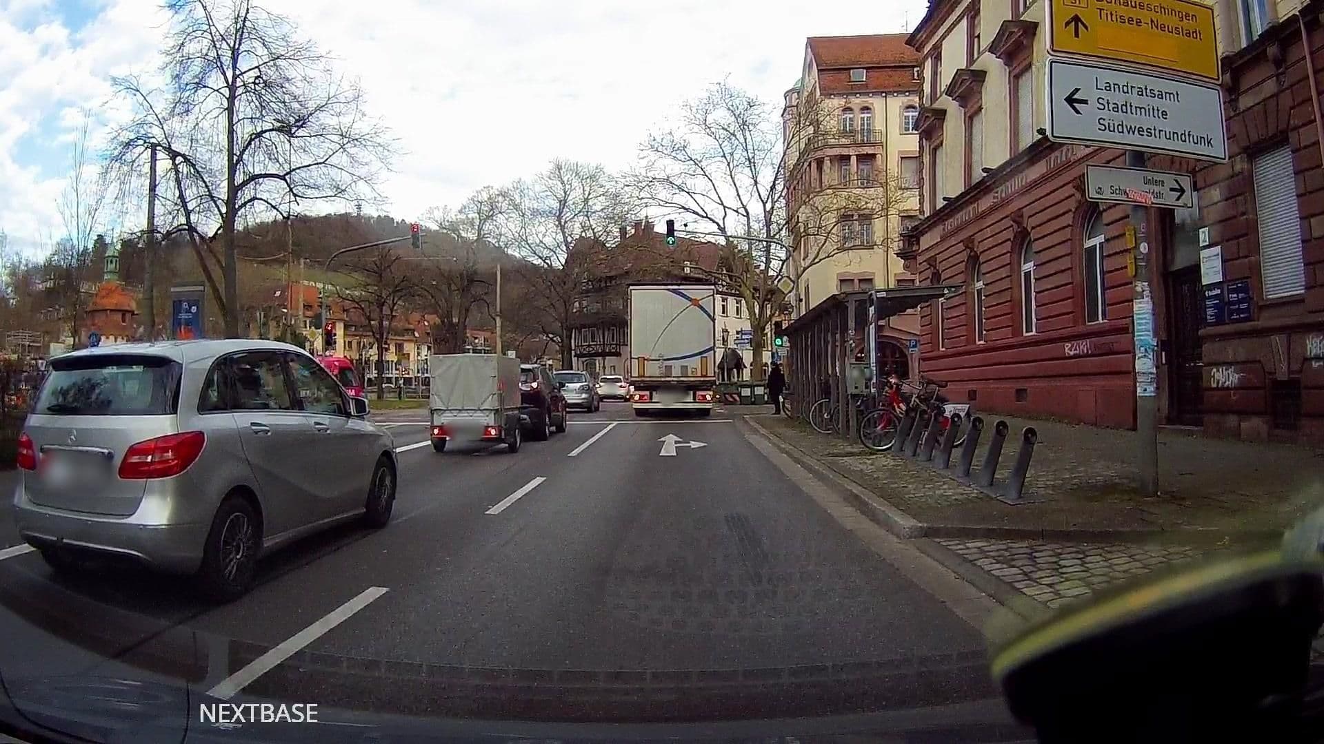 Street view near Hotel Schiller, Freiburg — © derlipper (CC BY-SA · Mapillary)