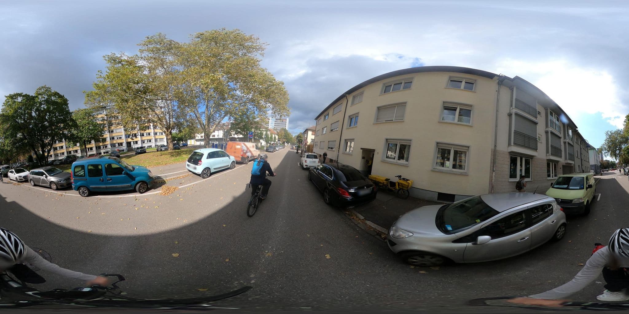 Street view near Im Zentrum Katharinenstr, Freiburg — © RadNETZ (CC BY-SA · Mapillary)
