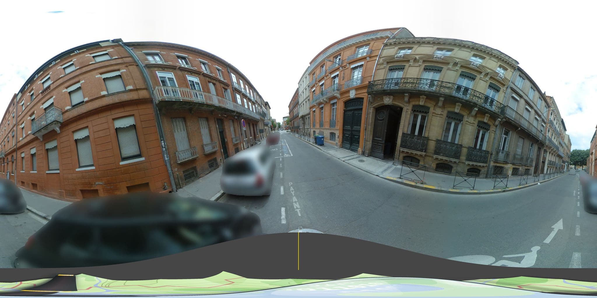 Street view near Hôtel Beauséjour, Toulouse — © tyndare (CC BY-SA · Mapillary)