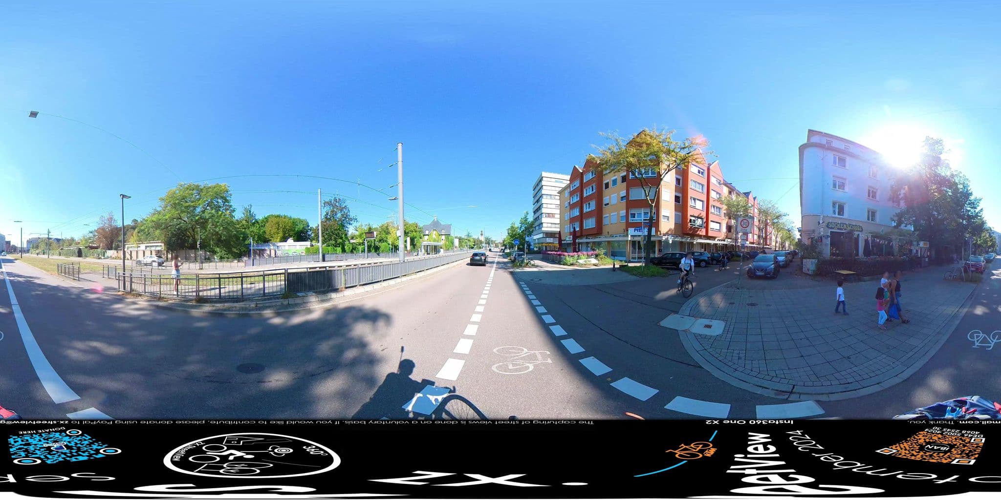 Street view near Pension Zebra, Karlsruhe — © ZXStreetview (CC BY-SA · Mapillary)