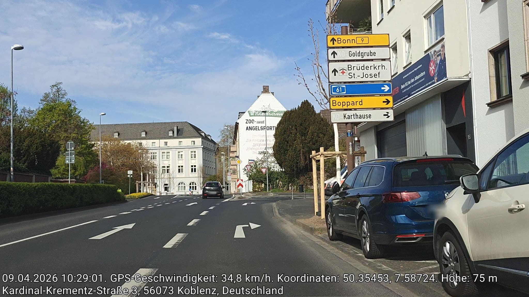 Street view near City Partner Top Hotel Krämer, Koblenz — © amenophis (CC BY-SA · Mapillary)