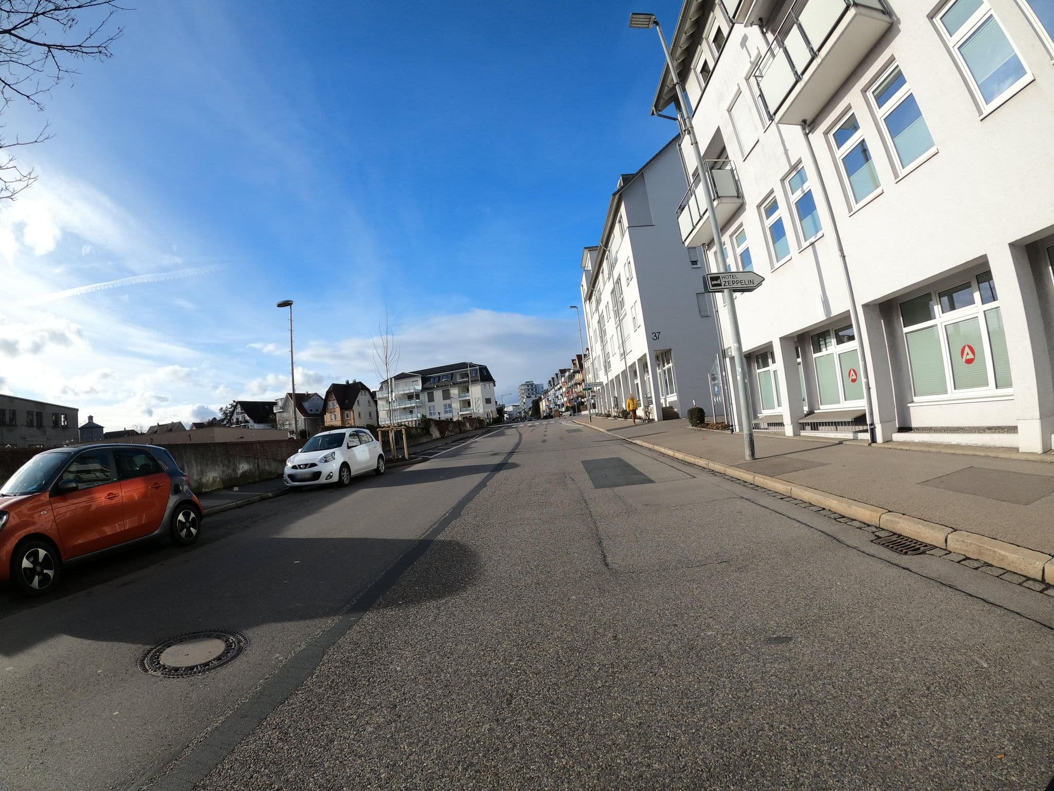 Street view near Hotel Zeppelin, Friedrichshafen — © VIA_KK (CC BY-SA · Mapillary)