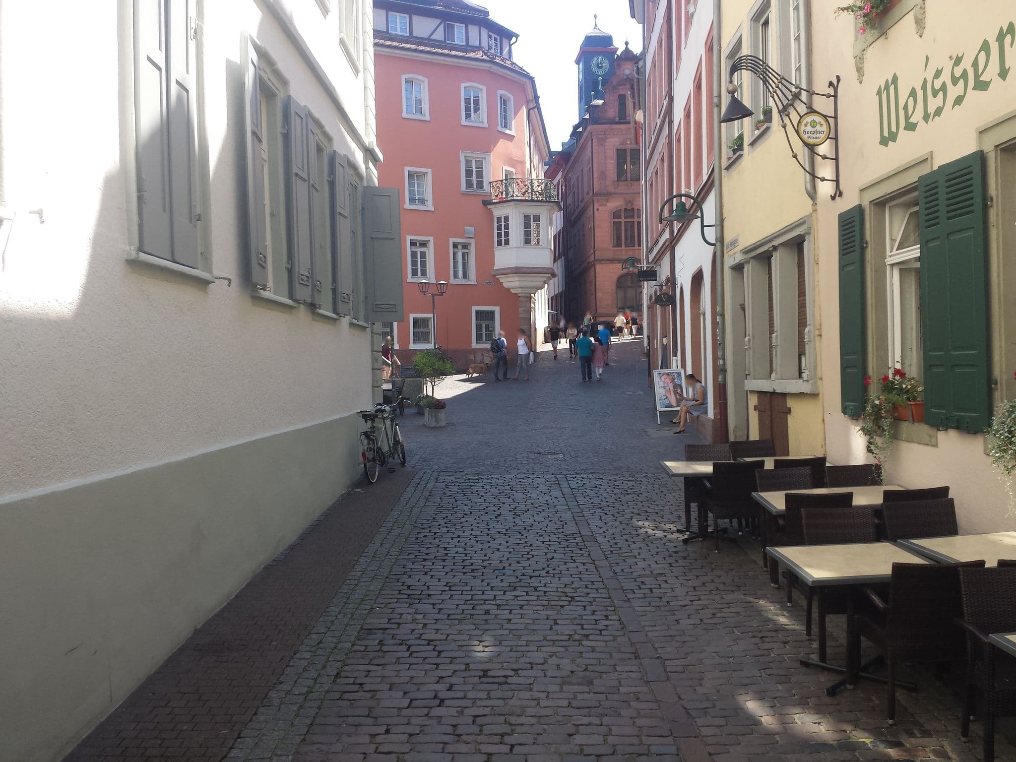 Street view near Hotel Restaurant & Bar Weißer Bock, Heidelberg — © wegavision (CC BY-SA · Mapillary)