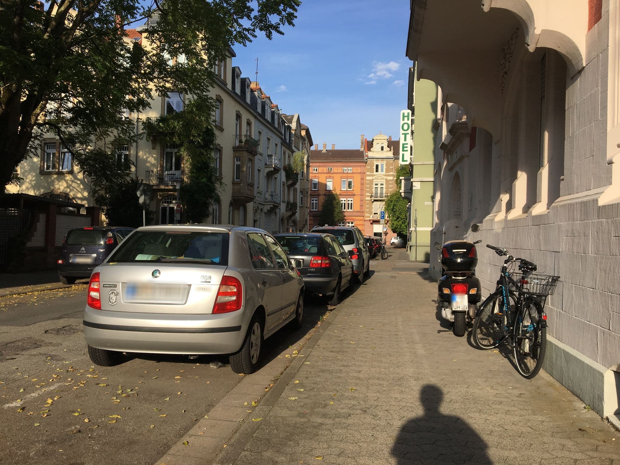 Street view near Hotel Kohler, Heidelberg — © veloroute_hamburg (CC BY-SA · Mapillary)