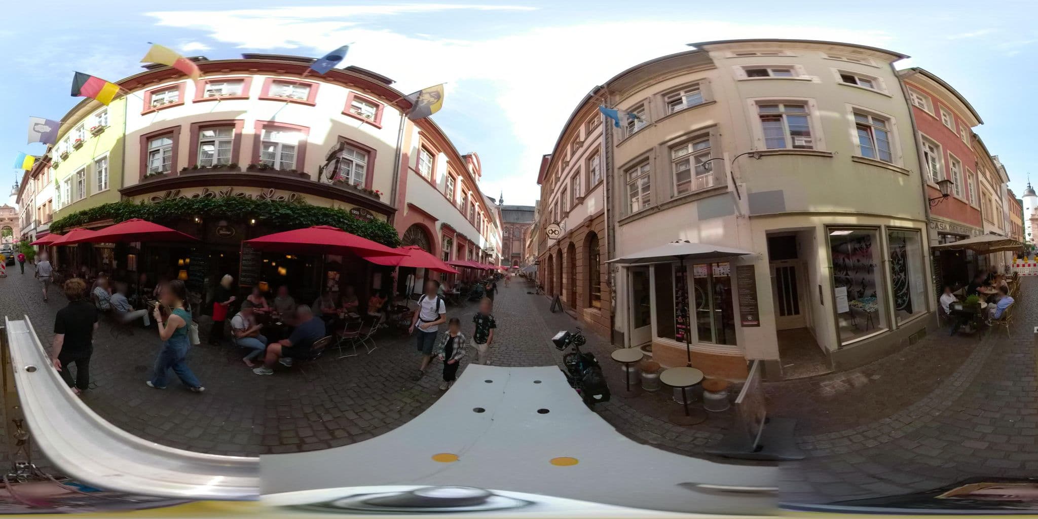 Street view near Hackteufel Hotel & Restaurant, Heidelberg — © wegavision (CC BY-SA · Mapillary)