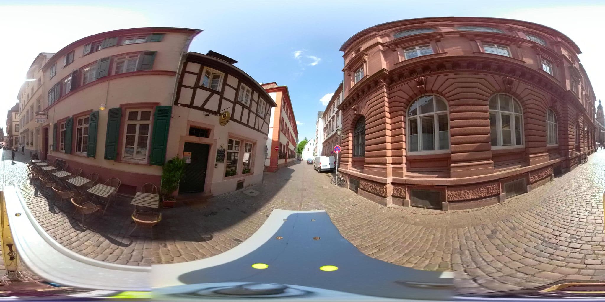 Street view near Schönberger Hof-Hotel Ilka Müller, Heidelberg — © wegavision (CC BY-SA · Mapillary)