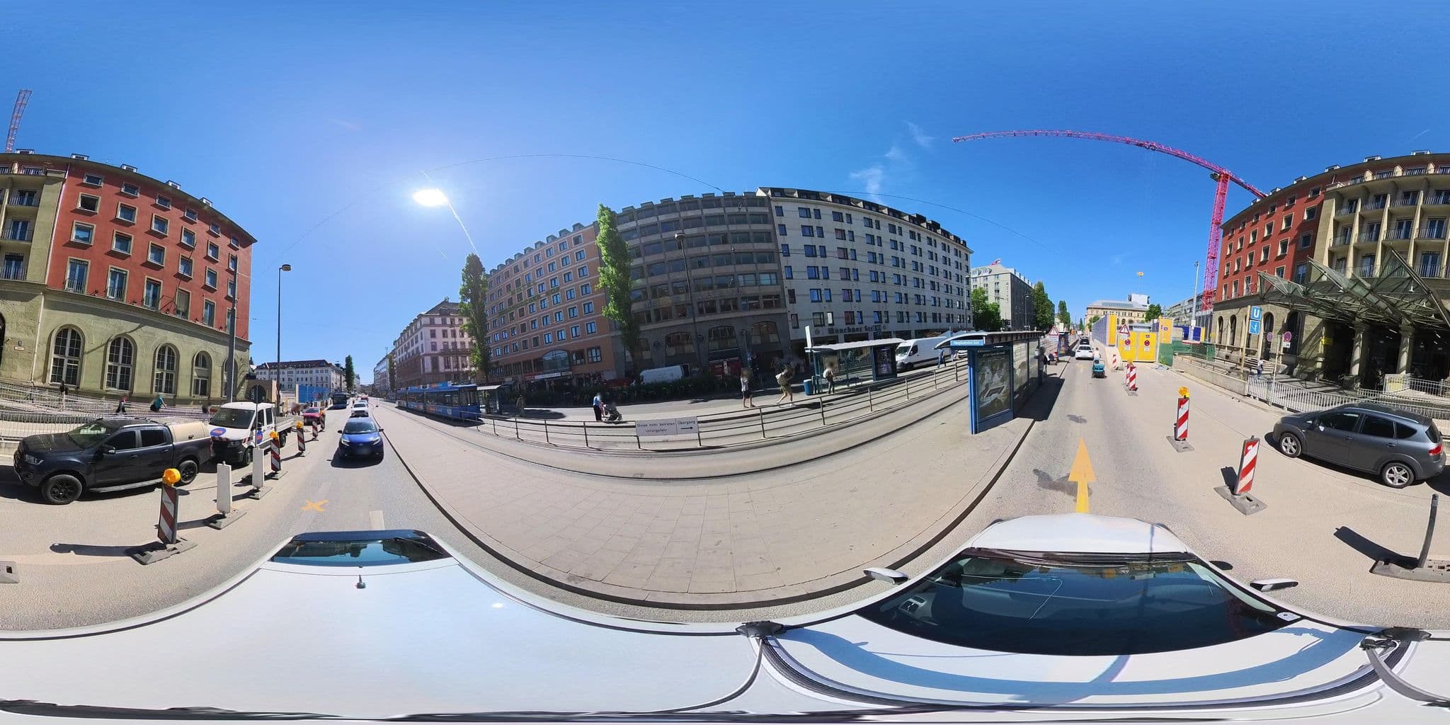 Street view near Grand Elysee, Munich — © osmplus_org (CC BY-SA · Mapillary)