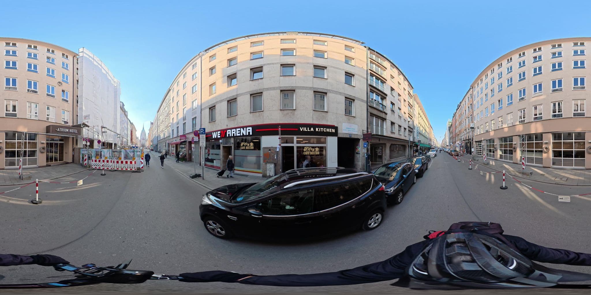 Street view near Atrium Hotel München, Munich — © osmplus_org (CC BY-SA · Mapillary)