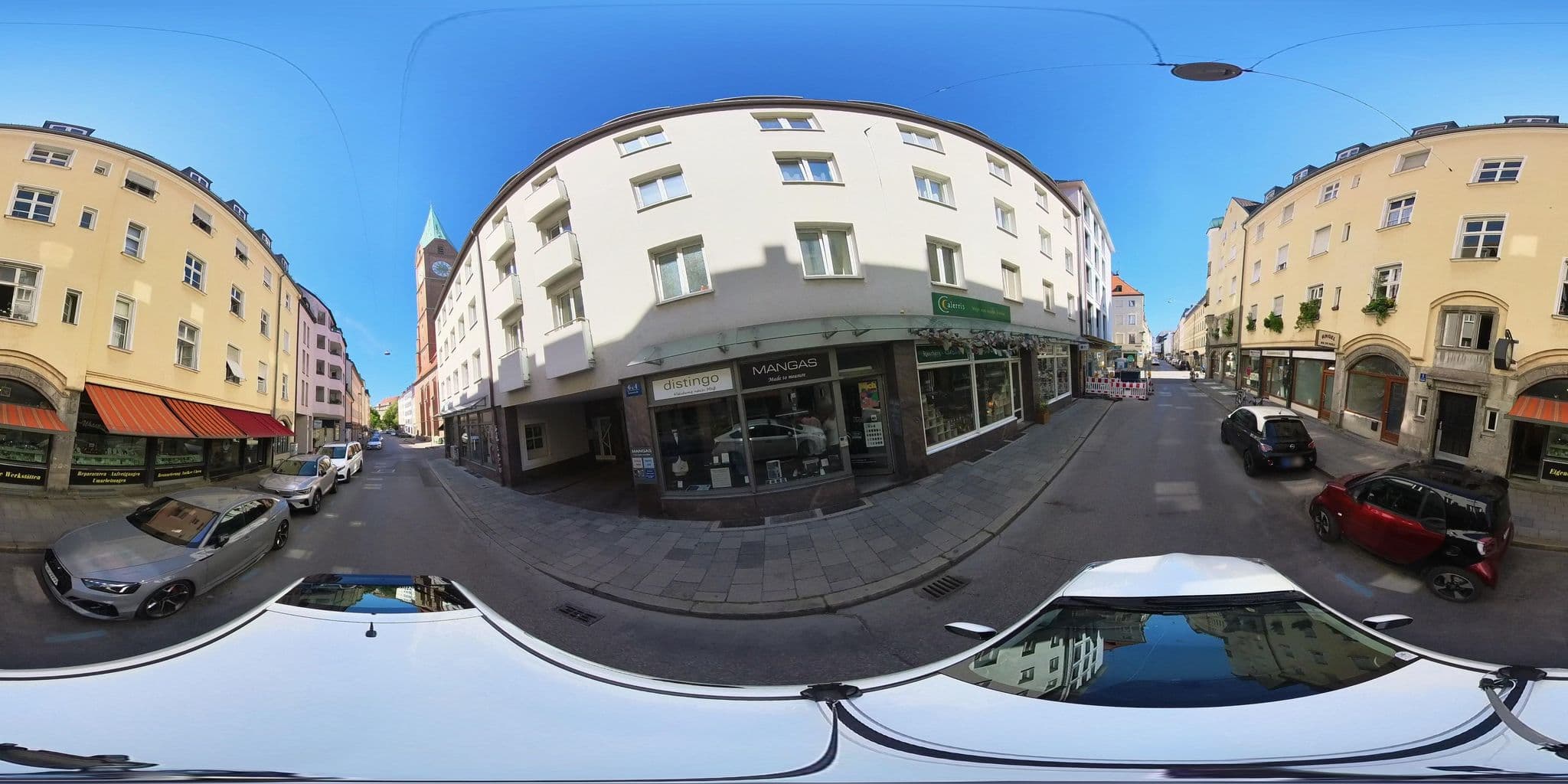 Street view near Das ASAM, Munich — © osmplus_org (CC BY-SA · Mapillary)