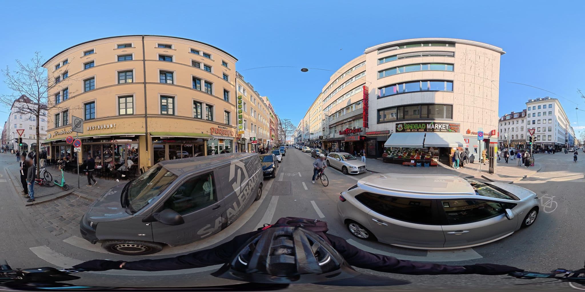 Street view near Alpha Hotelmanagement GmbH, Munich — © osmplus_org (CC BY-SA · Mapillary)