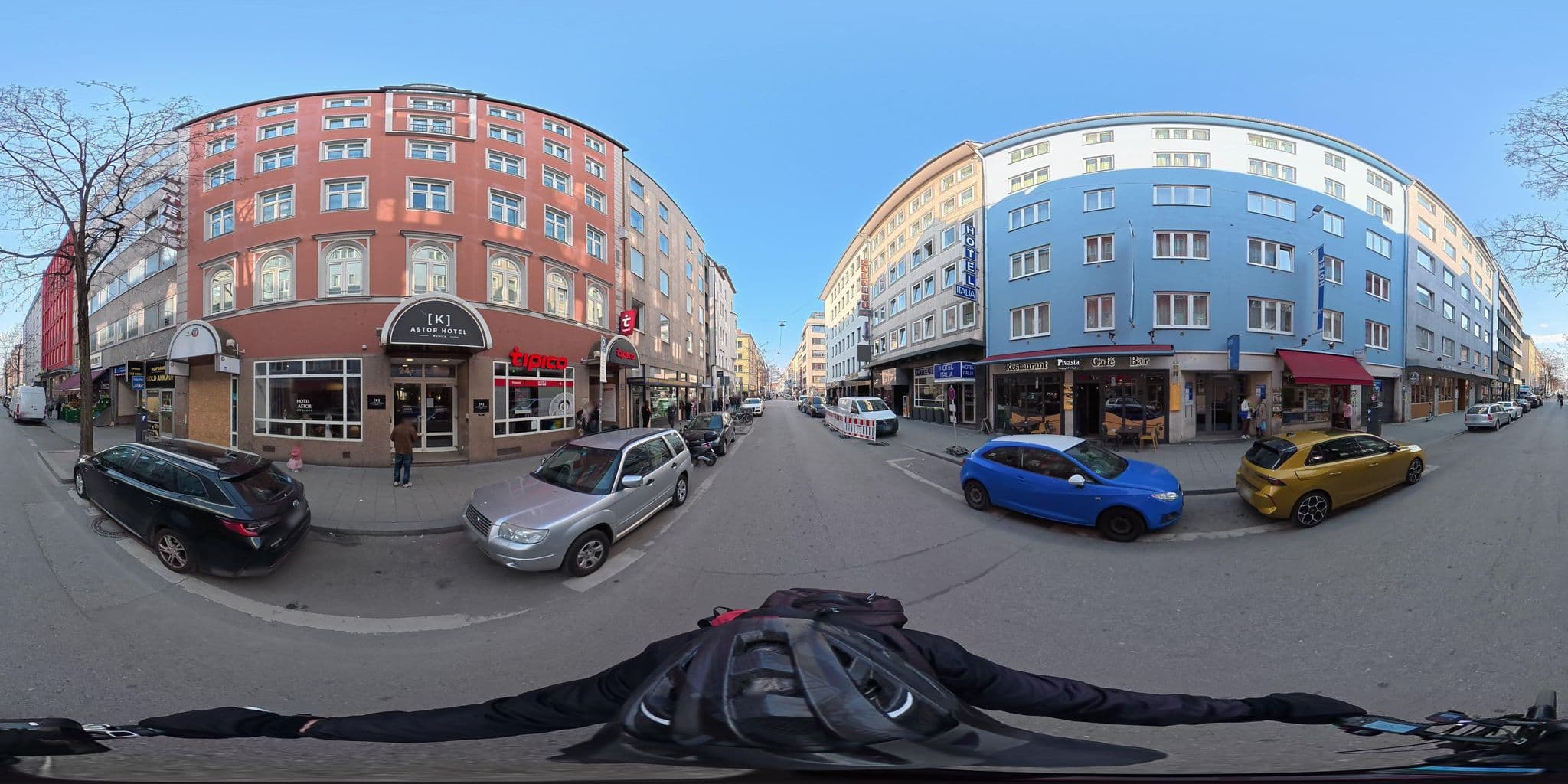 Street view near Hotel Astor, Munich — © osmplus_org (CC BY-SA · Mapillary)