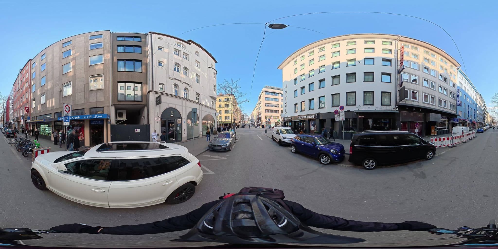Street view near Maison Schiller Design City Hotels, Munich — © osmplus_org (CC BY-SA · Mapillary)
