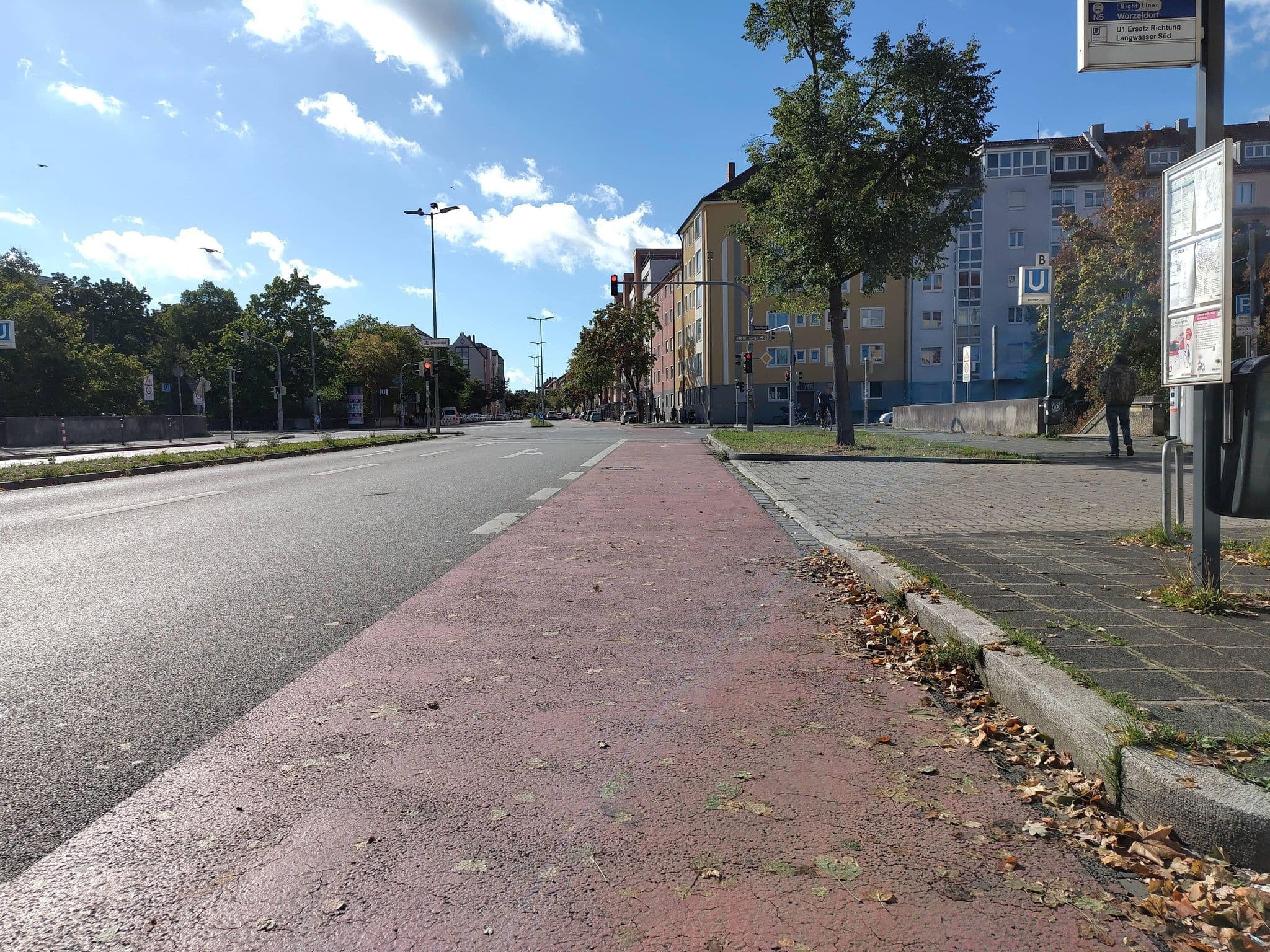 Street view near Apartments Maffei, Nuremberg — © HaraldBk (CC BY-SA · Mapillary)